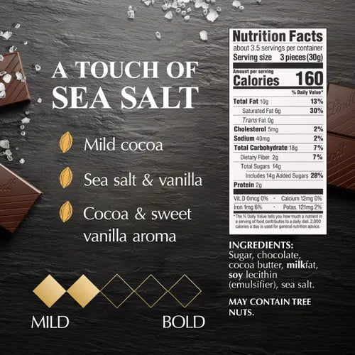 A Touch of Sea Salt Dark Chocolate EXCELLENCE Bar (3.5 oz)