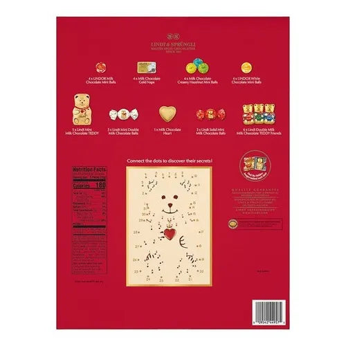 Lindt Holiday Chocolate Teddy Bear Advent Calendar (6.3 oz)